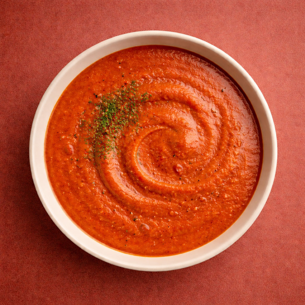 Geröstete Paprika Tomaten Linsensuppe mit Paprika edelsüß