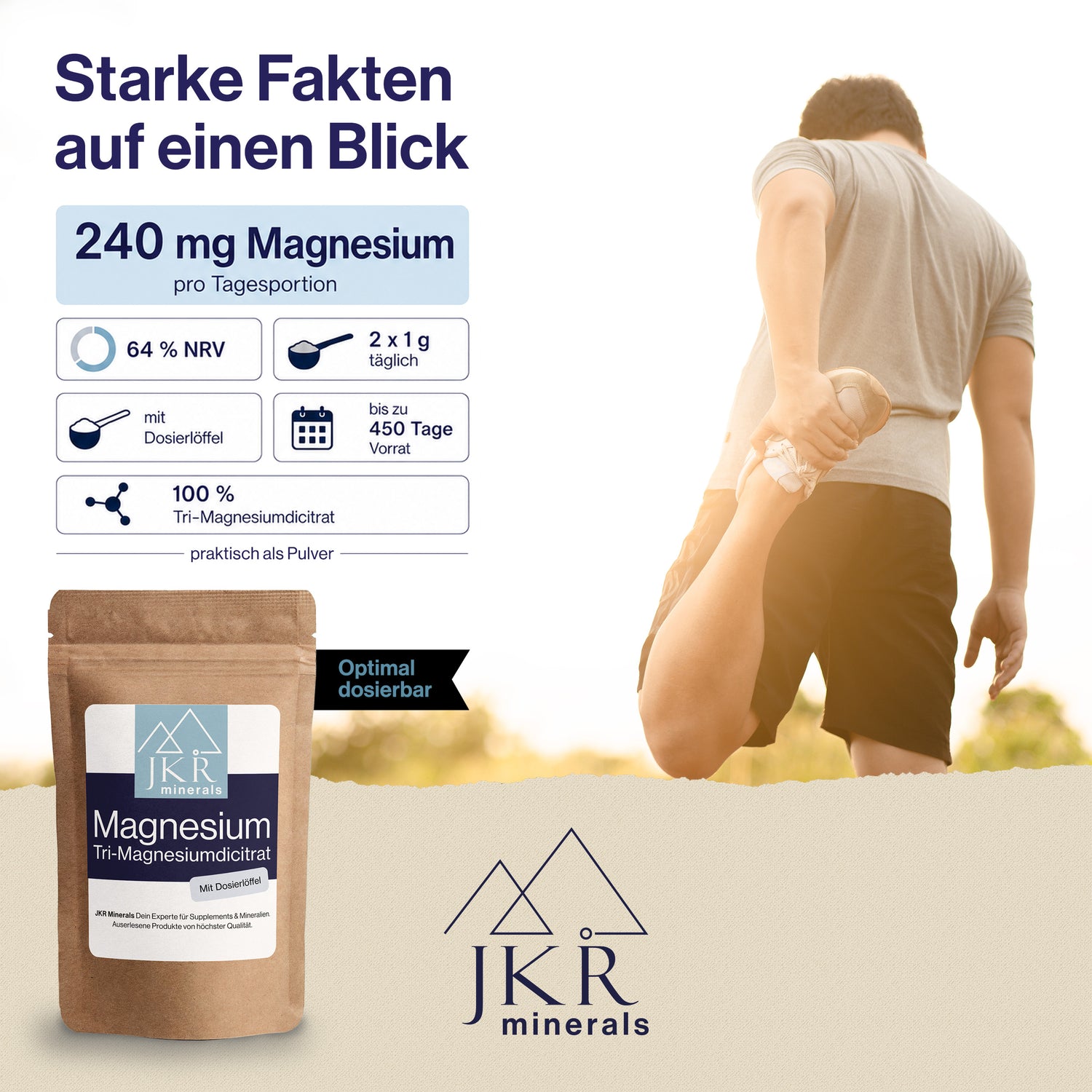 JKR Minerals Tri-Magnesiumdicitrat Pulver (200g | 450g | 900g)