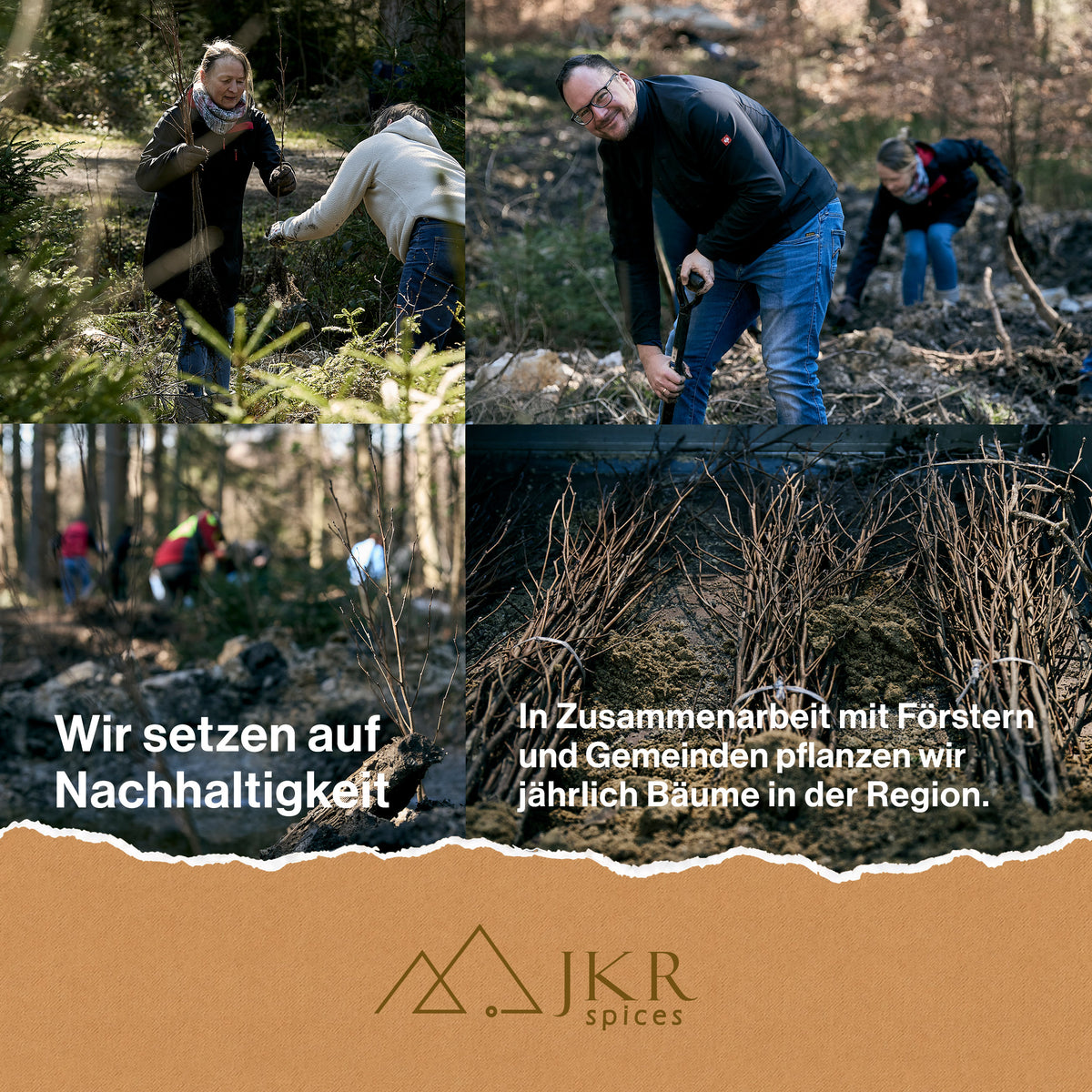 Nachhaltigkeitsprojekt von JKR mit regionaler Baumpflanzung in Deutschland