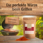 Die perfekte Würze beim Grillen, Paprika Smoked Mild von JKR Spices als rauchige BBQ Gewürzmischung im Doypack