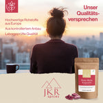 Frau blickt in die Ferne, Motiv für Wohlbefinden und Fokus, JKR Spices Rote Bete Kapseln als tägliche Routine
