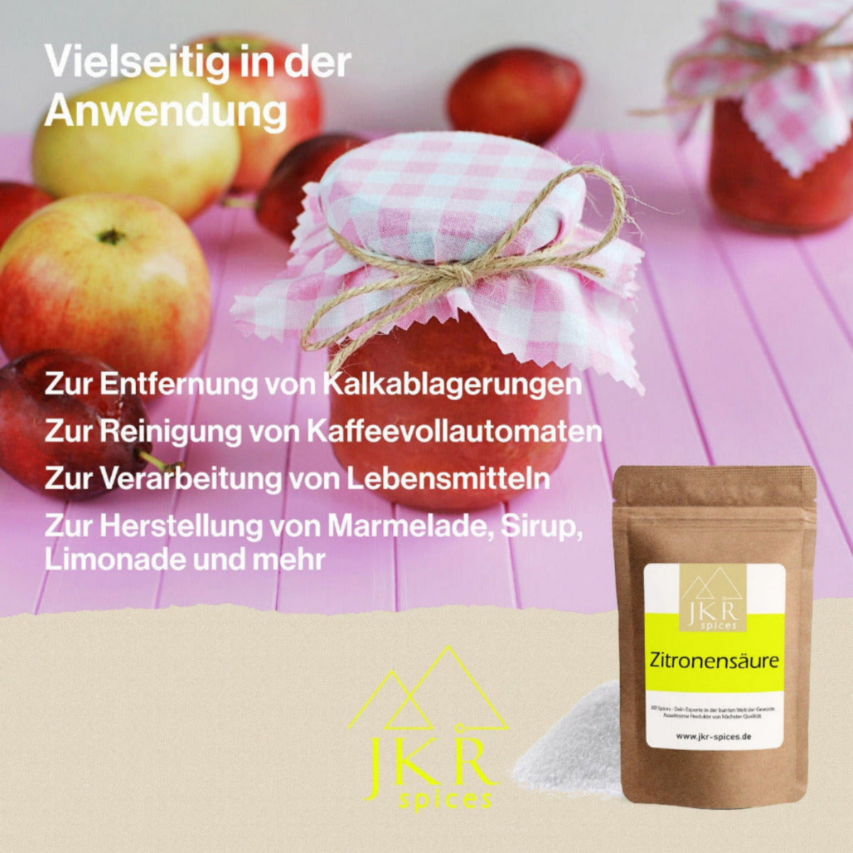 Vielseitige Anwendung Zitronensäure, Küchenmotiv mit Zwiebeln, JKR Spices Zitronensäure als natürlicher Reiniger und Entkalker