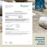 Laborbericht und Analysezertifikat für JKR Minerals Bittersalz, geprüfte Reinheit und Qualitätsnachweis